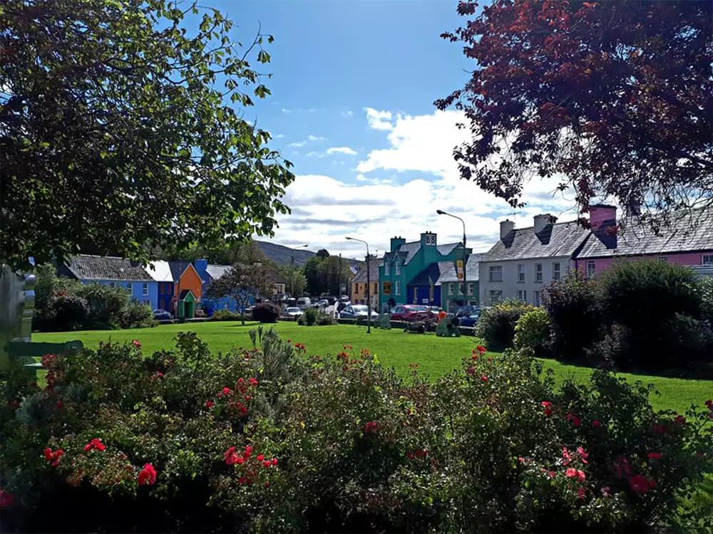 Colorful houses and greens in Sneem