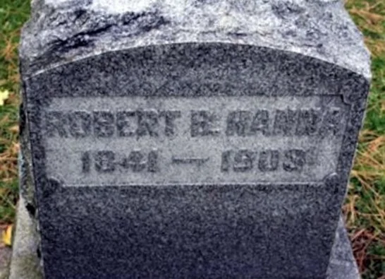 Robert B. Hanna’s Gravestone, Temple Hill Cemetery, Geneseo, New York