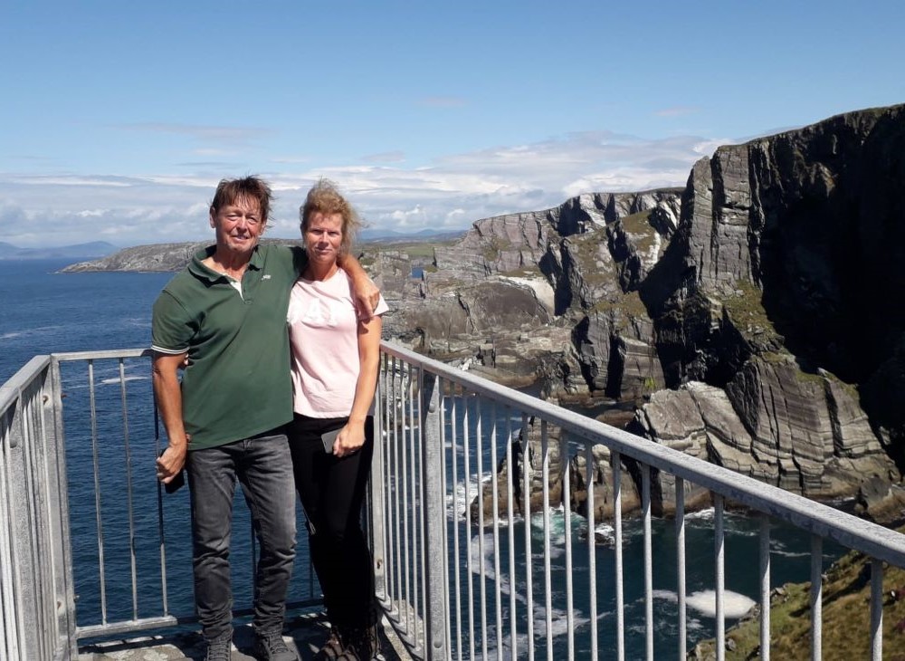 Gerrit and Ester at the Wild Atlantic Way Ireland
