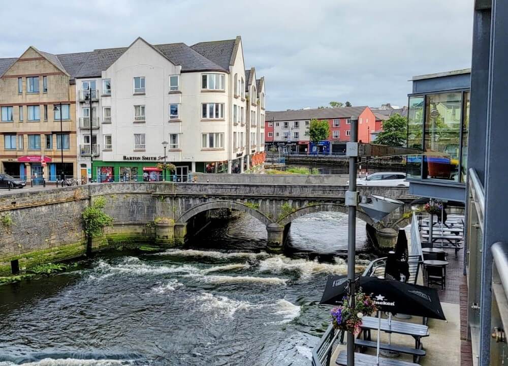 Sligo town and river
