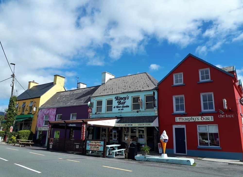 The village of Sneem_South Square_Ring of Kerry_Ireland